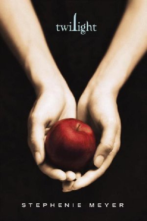 "The book with a pair of hands holding a red apple"